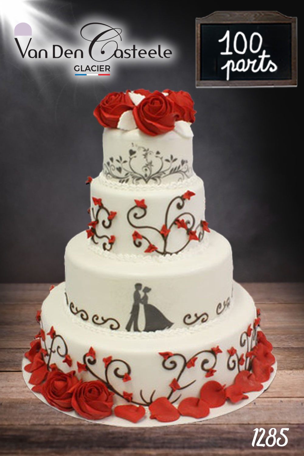 wedding cake Fleurs