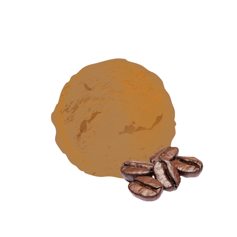 glace artisanale au café en grand format