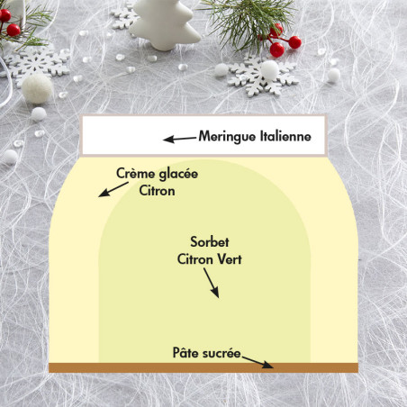 Bûche Citron Meringuée