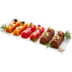 Des mini-bûches individuelles pour noel