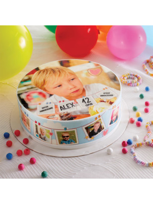 Gâteau personnalisable avec photos – Modèle Épingles | Van Den Casteele