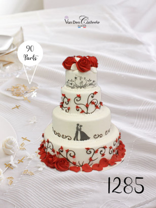 gateau mariage solhouette