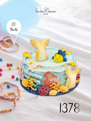 gateau la petite sirene