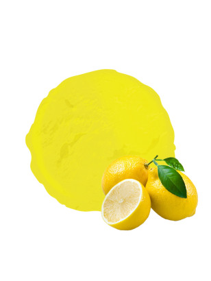 Un sorbet citron jaune savoureux riche en fruits