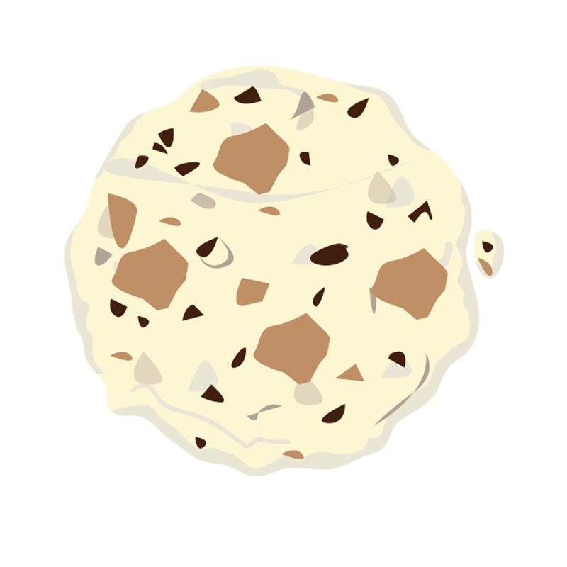 Crème glacée vanille cookie dough – Format familial 2,5 L