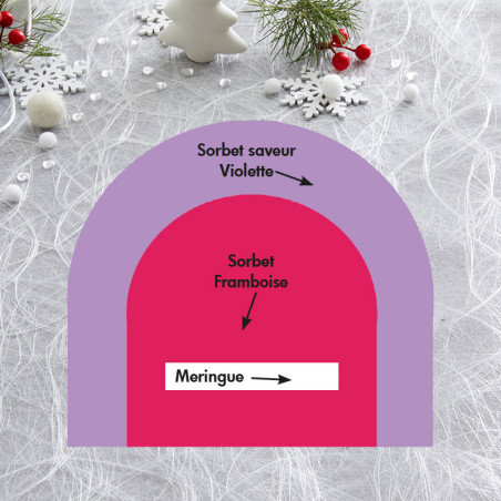 La bûche glacée aux souvenirs de l'enfance