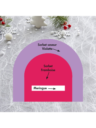 La bûche glacée aux souvenirs de l'enfance