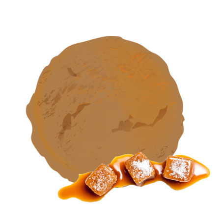 Crème glacée au caramel beurre salé artisanale