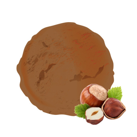 Toute l'intensité de la noisette dans une crème glacée