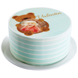 Gâteau Ourson personnalisé – Naissance, baptême ou anniversaire garçon