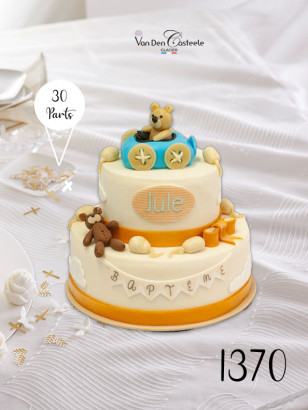 gateau baptême voiture doudou