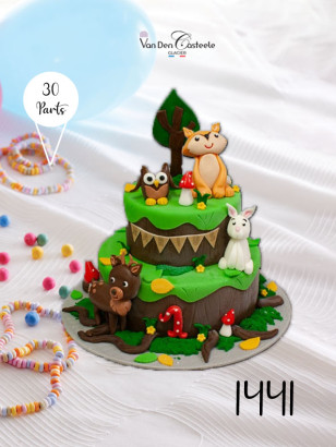 Pièce montée hivernale et rustique