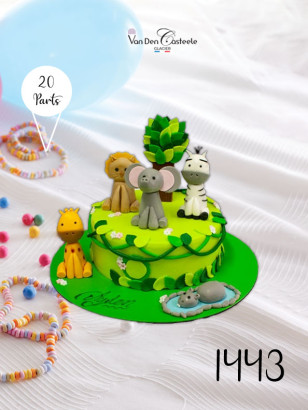 gateau animaux jungle