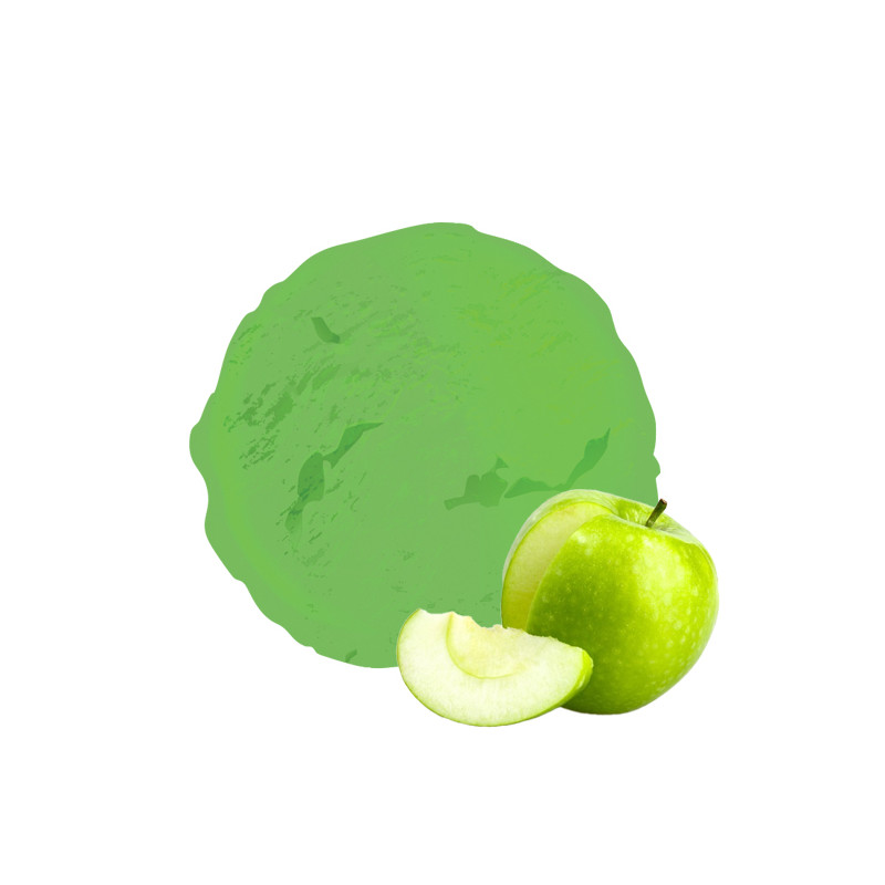 La pomme verte dans un sorbet ultra rafraichissant