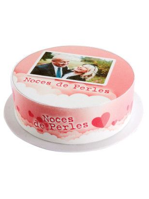 Gâteau Nuage personnalisé – Mariage ou anniversaire de mariage