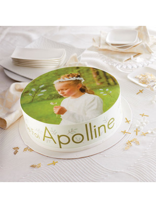 Gâteau glacé Brindille personnalisé – Baptême & communion