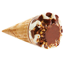 Le traditionnel cornet à la crème glacée Vanille de Madagascar