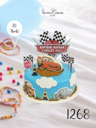 Pièce Montée Glacée – Baptême ou Anniversaire | Thème Cars