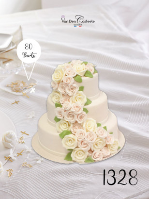 Gateau cascade de fleurs