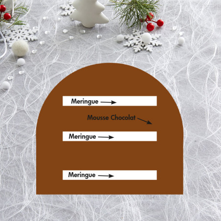 La bûche Merveilleuse glacée au chocolat