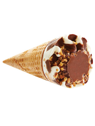 Le traditionnel cornet à la crème glacée Vanille de Madagascar