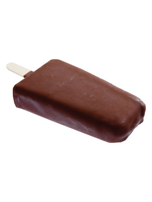 Ski glacé à la crème glacée chocolat enrobage chocolat noir