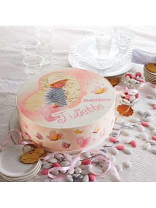 Gâteau Papillon personnalisé – Naissance, baptême ou anniversaire fille