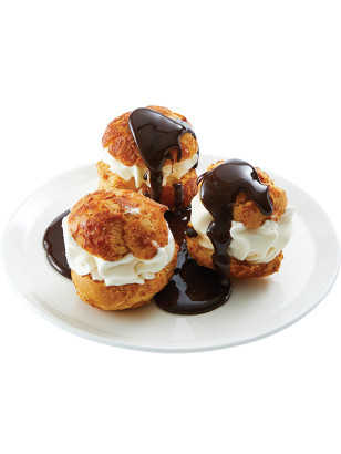 Profiteroles avec choux maison et sa ganache au chocolat