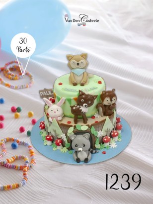 Gâteau anniversaire animaux enfant