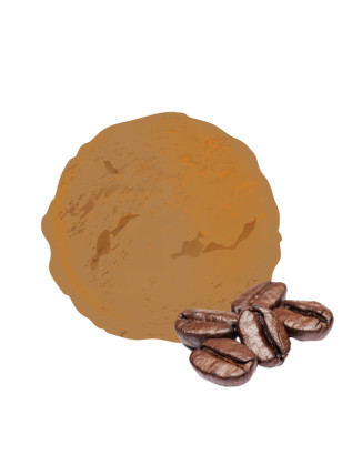 glace artisanale au café en grand format