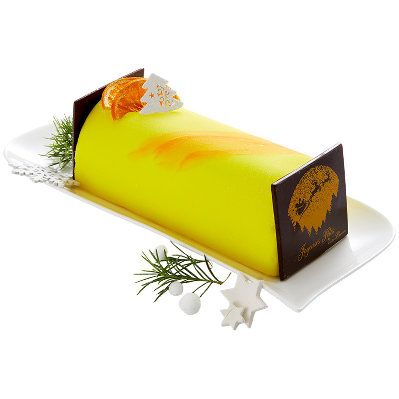 Une bûche glacée de noël sans allergènes