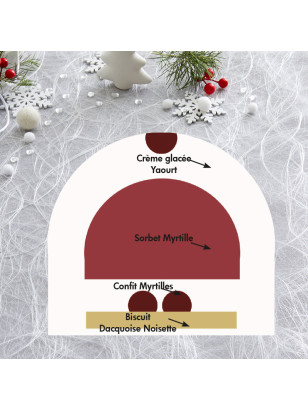 Bûche Yaourt & Myrtille