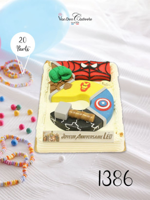 number cake super héros
