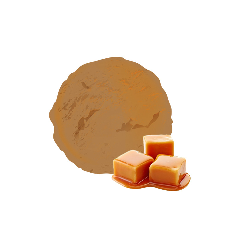 Glace au caramel beurre salé pour un dessert savoureux.