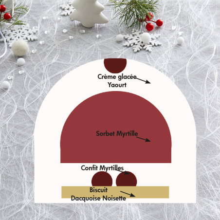 Bûche Yaourt & Myrtille