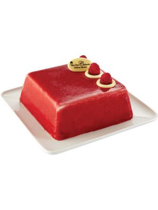 Notre gâteau à la framboise version glacée