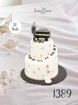 mariage en musique avec le gateau