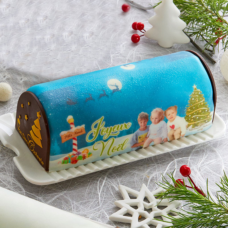 Bûche personnalisée Sapin