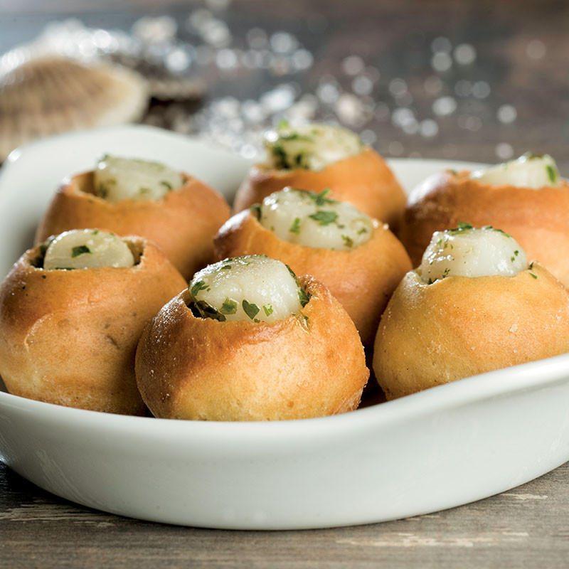 24 brioches apéritives à la Saint-Jacques