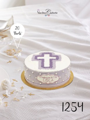 Gâteau Glacé – Profession de Foi ou Communion | Élégance et Symboles Religieux