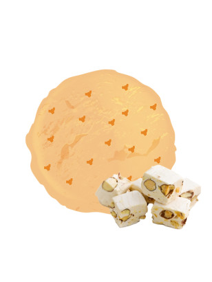 Crème glacée nougat avec morceaux – Format familial 2,5 L
