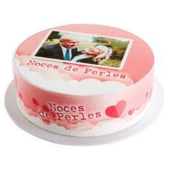 Gâteau Nuage personnalisé – Mariage ou anniversaire de mariage
