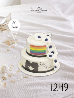 Pièce montée Mariage arc-en-ciel