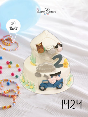 gateau sur le thème de la ferme