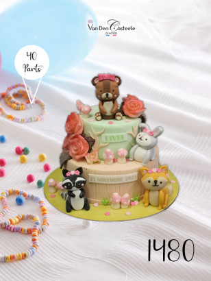 gateau animaux de la fôret