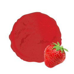 Un sorbet fraise très fort en fruits