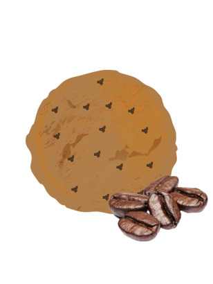 Format XL pour notre crème glacée café avec grains