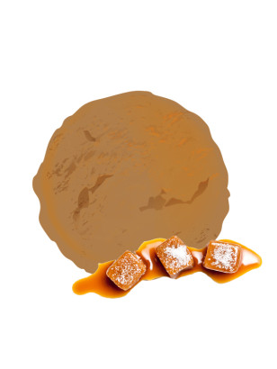 Crème glacée au caramel beurre salé artisanale