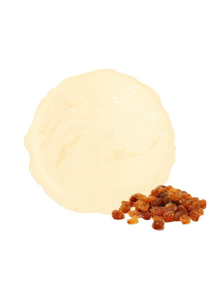 La crème glacée au rhum et raisins secs