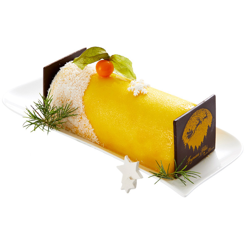 Une bûche glacée légère et rafraichissante